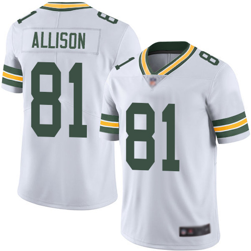 Green Bay Packers Limited White Men #81 Allison Geronimo Road Jersey Nike NFL Vapor Untouchable->green bay packers->NFL Jersey